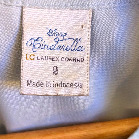 Disney Blue Cinderella Dress By Lauren Conrad Size 2 Light Weight. Never Worn - Picture 3 of 11